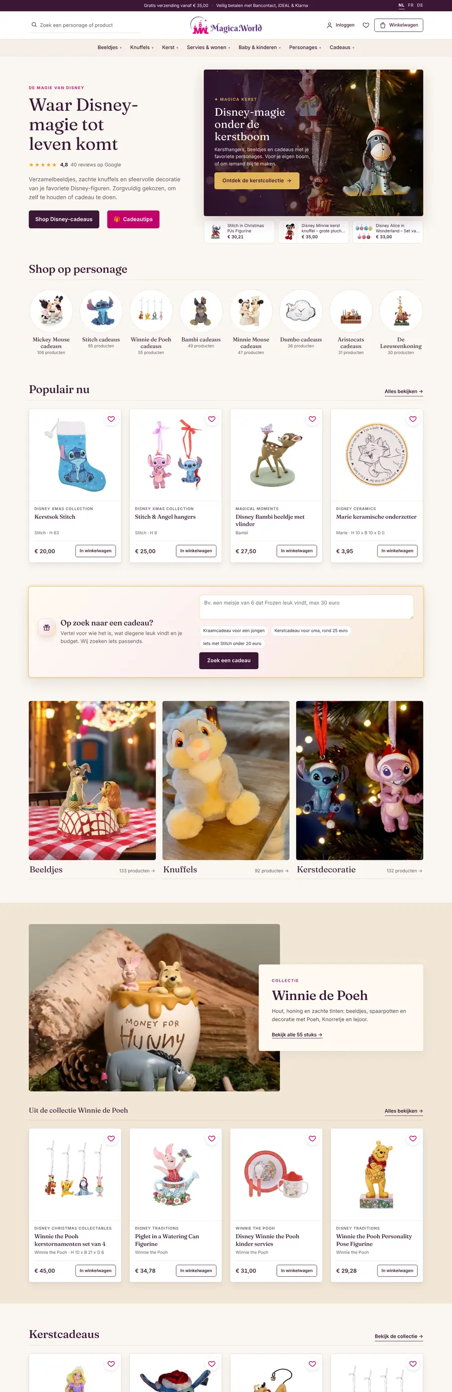 Site web Magica World