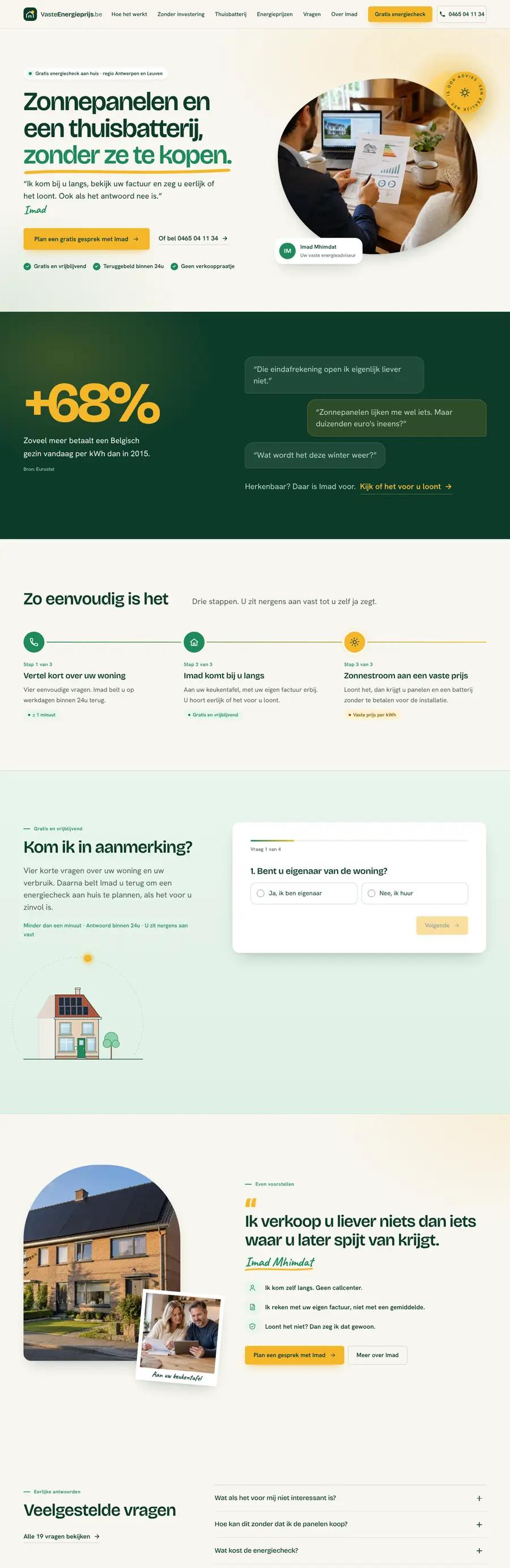 Site web VasteEnergieprijs.be